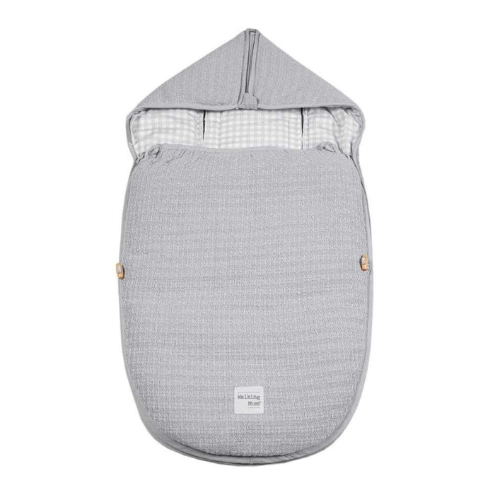 Saco Térmico Walking Mum I Love Vichy Cinza para Cadeira Auto do Grupo 0 e Alcofa