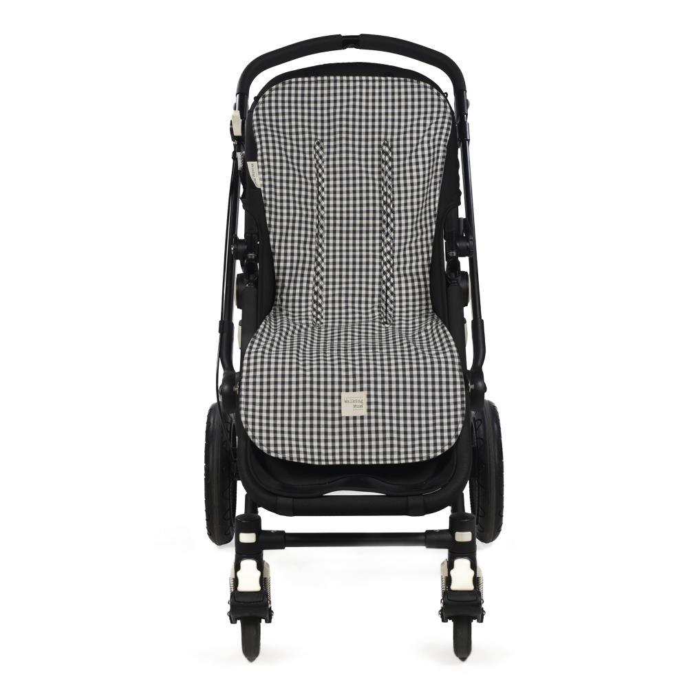 Walking Mum I Love Vichy Black Stroller Liner