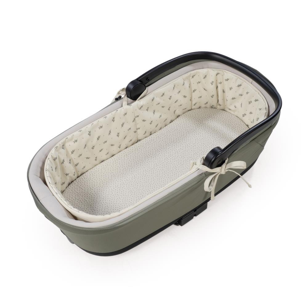 Forra/Protetor com Atilho e Lençol para Alcofa Walking Mum Mimosa Verde