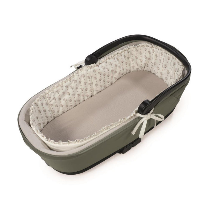 Forra/Protetor com Atilho e Lençol para Alcofa Walking Mum Botton Flowers