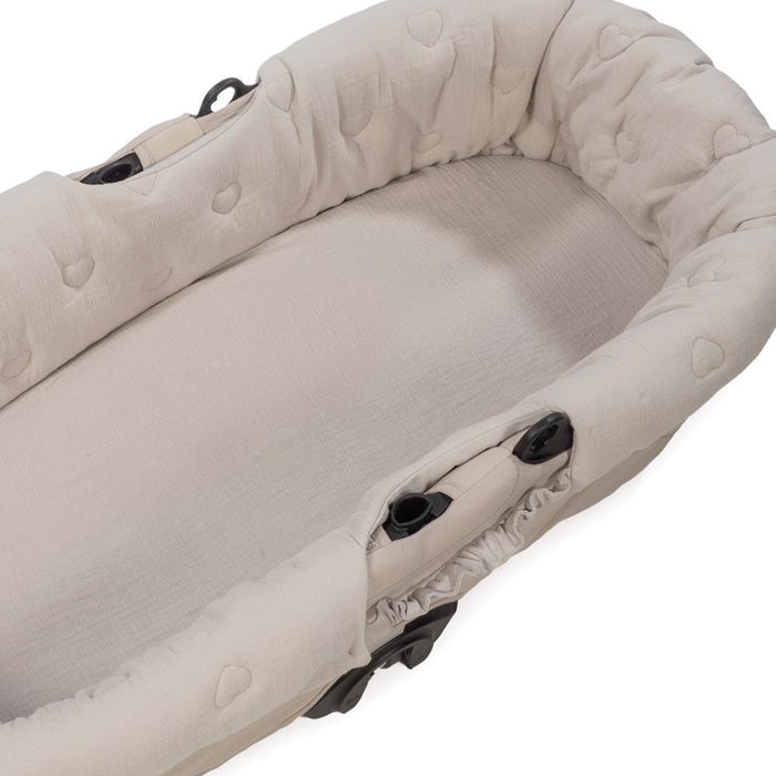 Forra/Protetor com Elástico e Lençol para Alcofa Walking Mum Sintra Bege