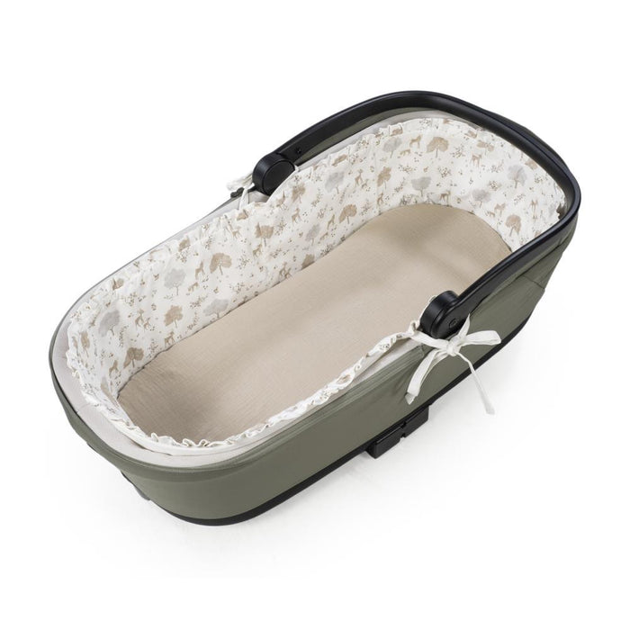 Forra/Protetor com Atilho e Lençol para Alcofa Pasito a Pasito Nara