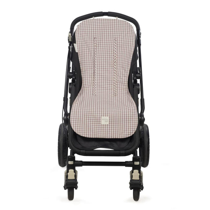 Colchonete para Carrinho Walking Mum Praliné Vichy Moka