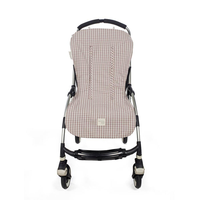Colchonete para Carrinho Walking Mum Praliné Vichy Moka
