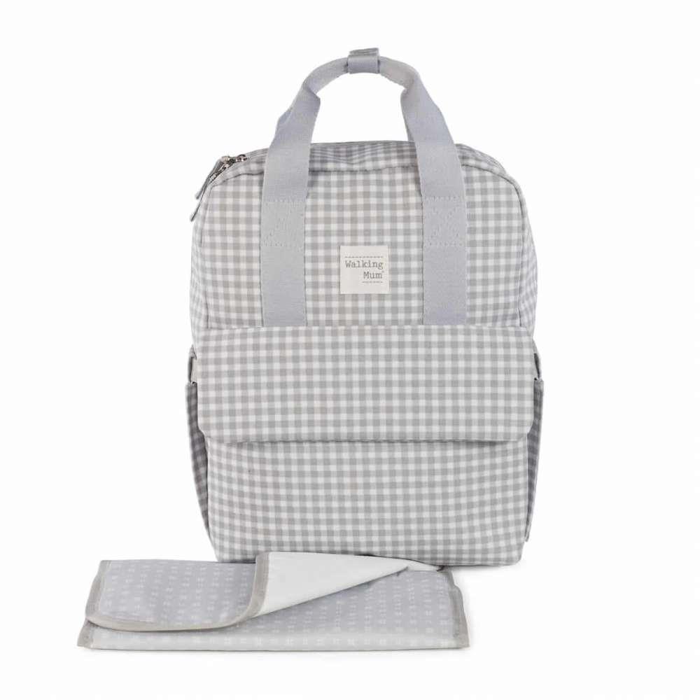 Mochila Walking Mum I Love Vichy Cinza