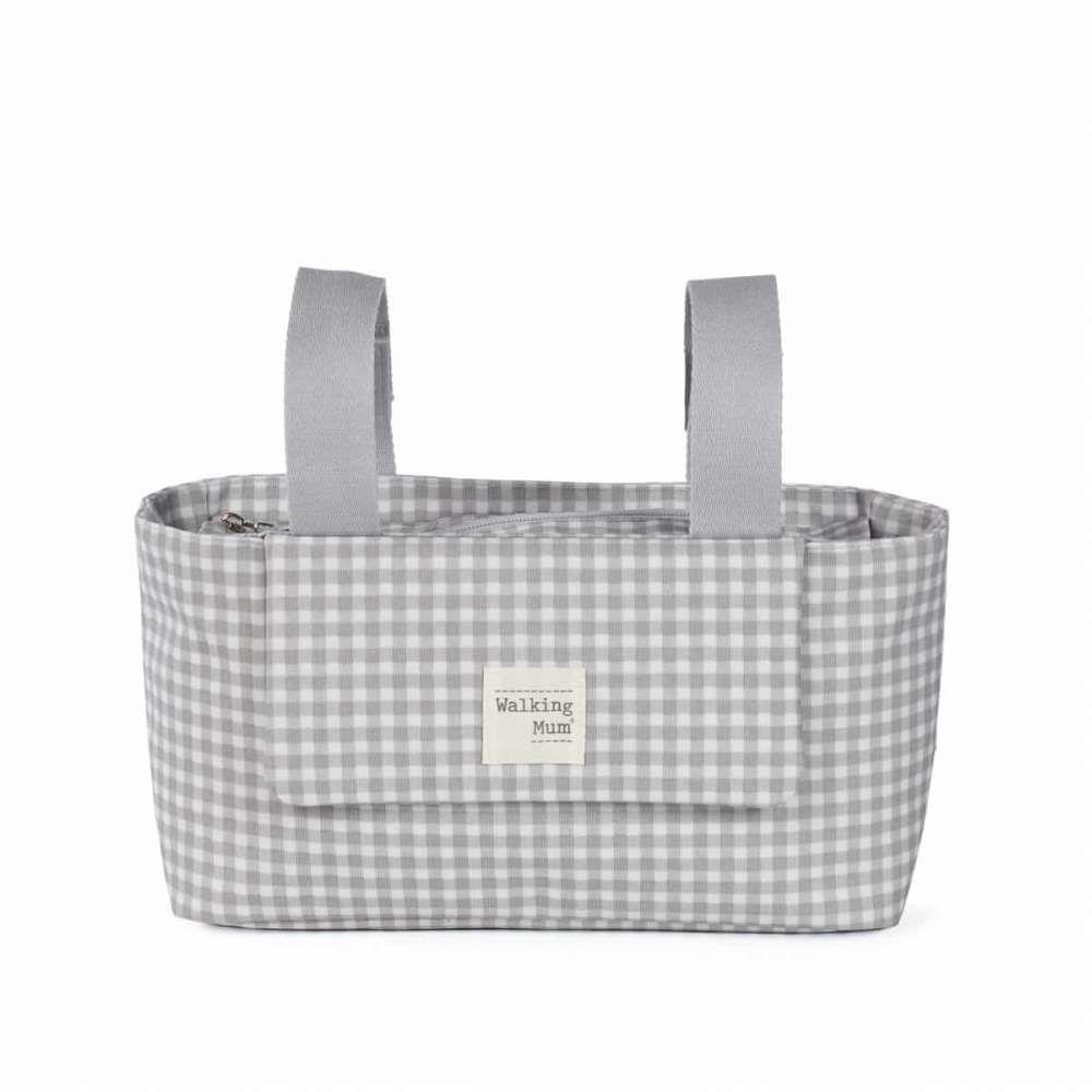 Bolsa Organizadora Walking Mum I Love Vichy Cinza