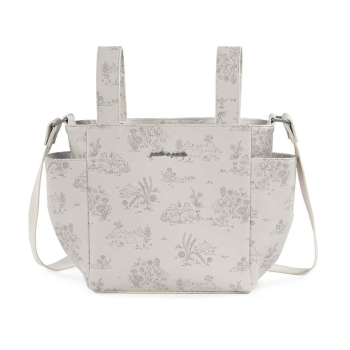 Bolso de hombro Toile de Jouy color crema