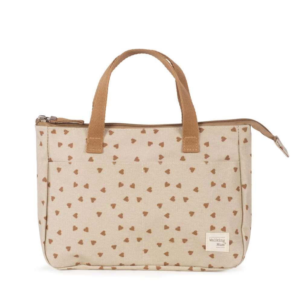 Walking Mum Hearts Poppy Cinnamon Toiletry Bag