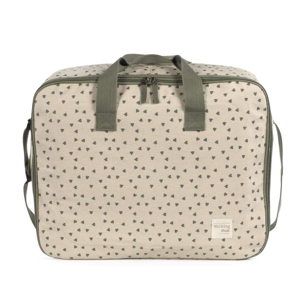 Walking Mum Hearts Poppy Moss Maternity Bag