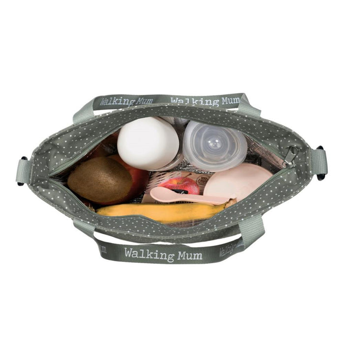 Lancheira Térmica XL Walking Mum Polka Dot Poppy Moss