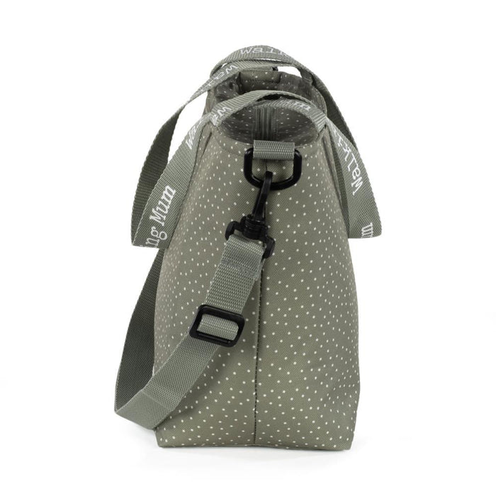 Lancheira Térmica XL Walking Mum Polka Dot Poppy Moss