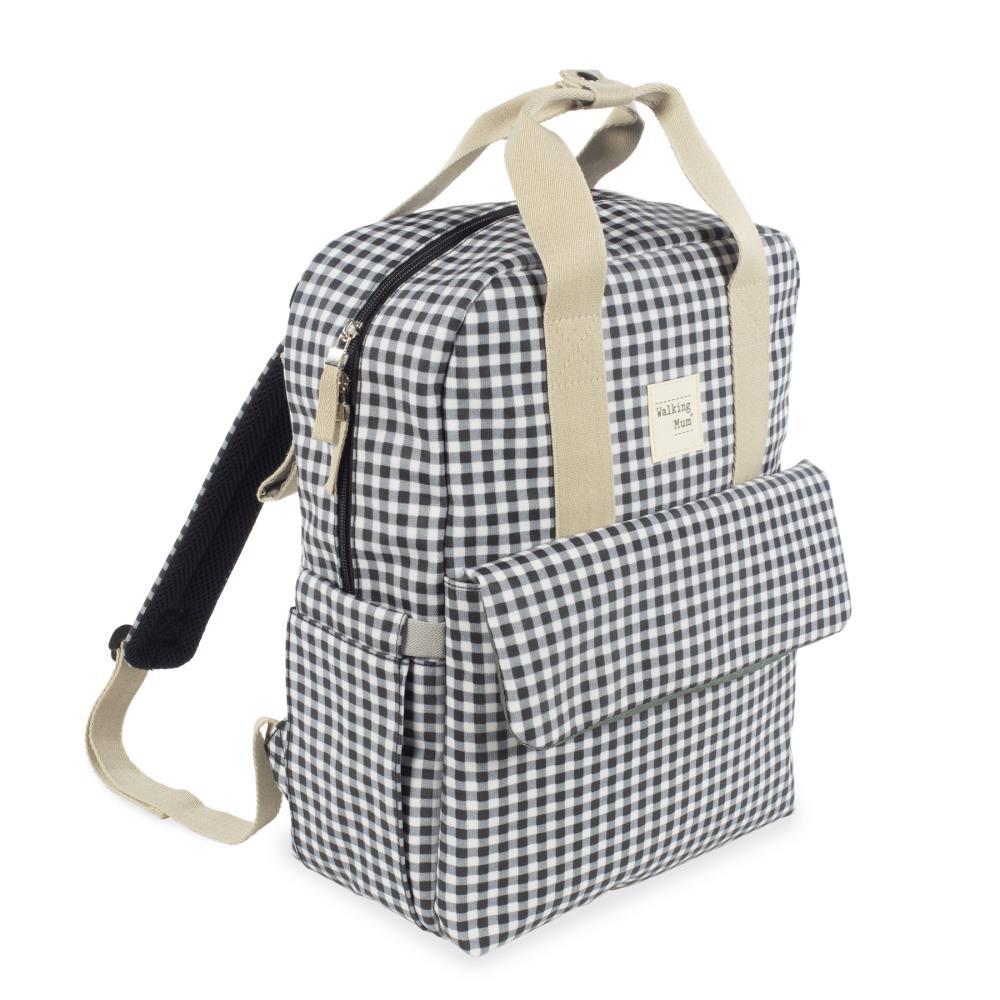 Mochila Walking Mum I Love Vichy Preto