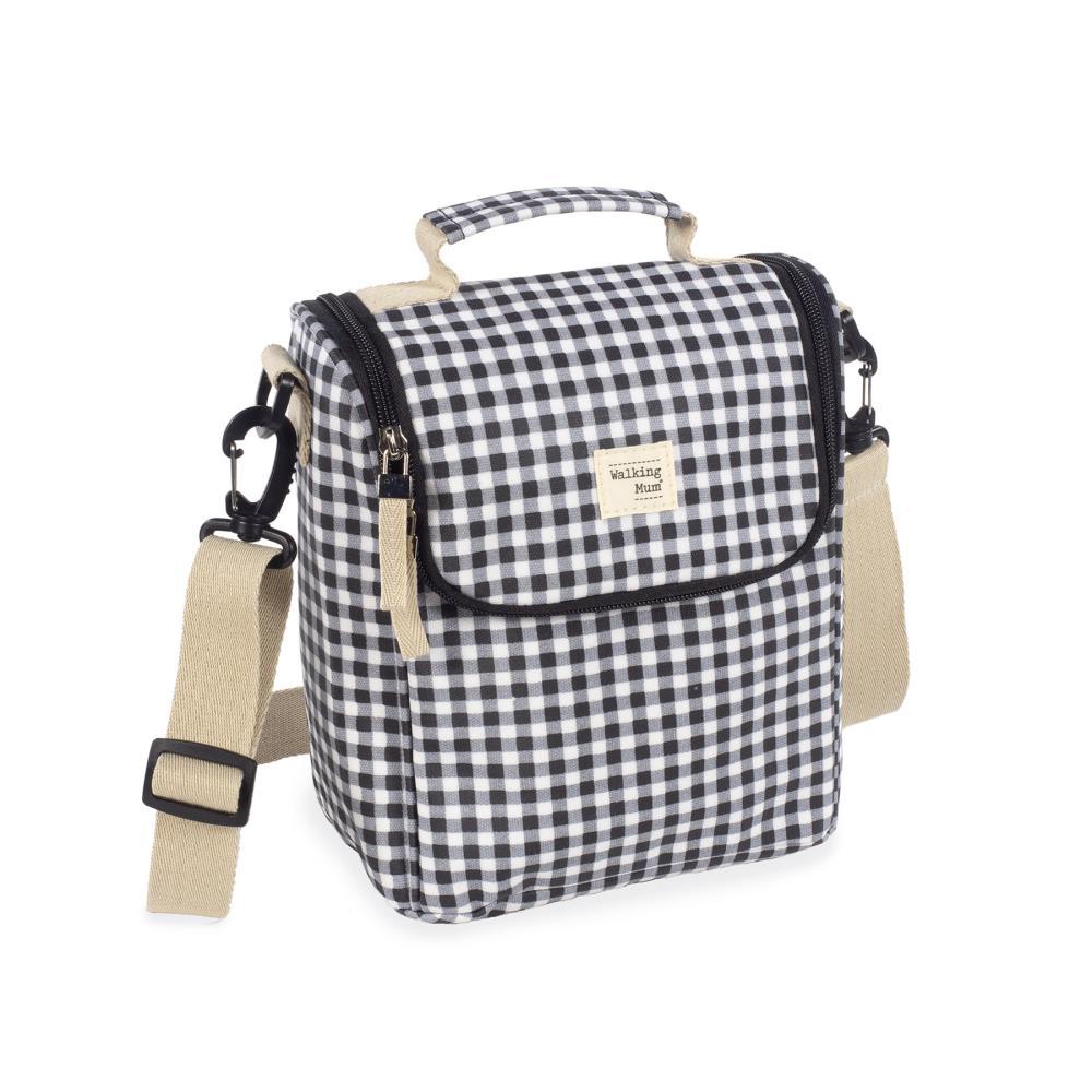 Lancheira Térmica Walking Mum I Love Vichy Preto