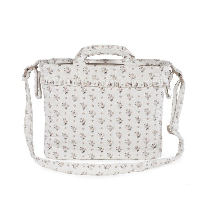 Saco com Muda Fraldas Walking Mum Botton Flowers