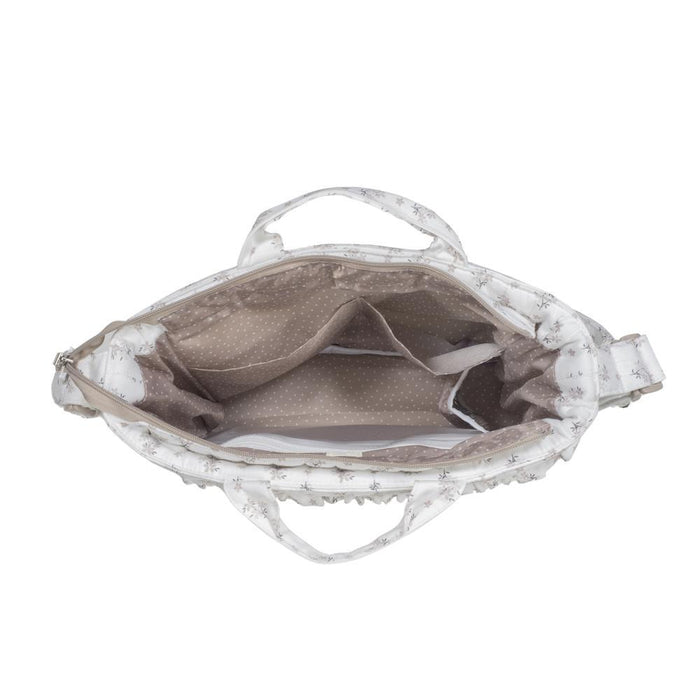 Saco com Muda Fraldas Walking Mum Botton Flowers