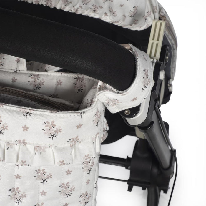 Saco com Muda Fraldas Walking Mum Botton Flowers