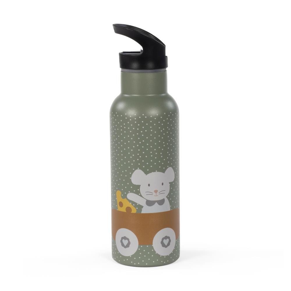 Garrafa Térmica Walking Mum Mouse Poppy Moss 500ml