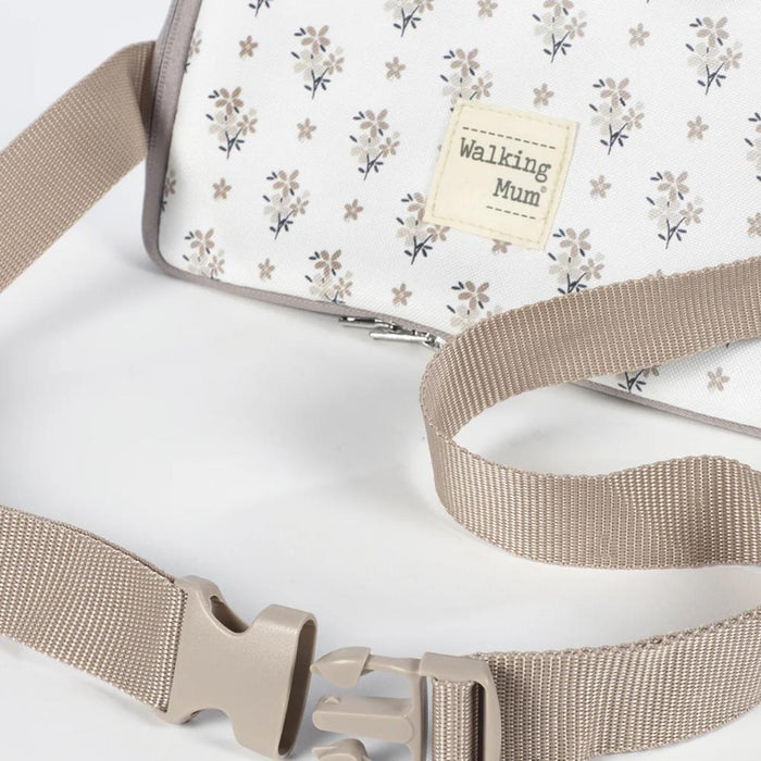 Cadeira da Papa Portátil Walking Mum Botton Flowers