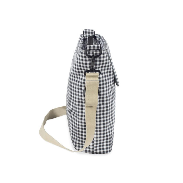 Saco com Muda Fraldas Walking Mum I Love Vichy Negro