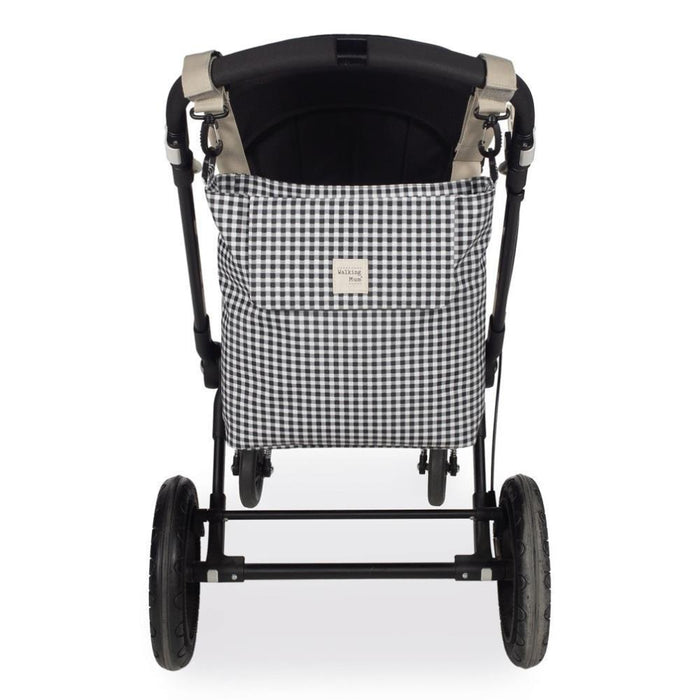 Saco com Muda Fraldas Walking Mum I Love Vichy Negro