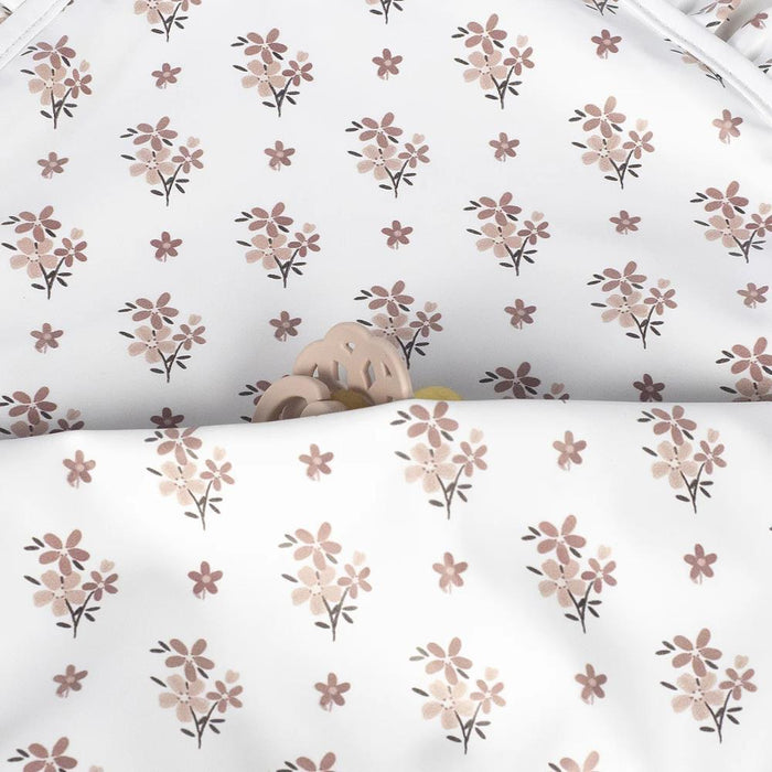 Babete com Mangas Curtas Walking Mum Botton Flowers