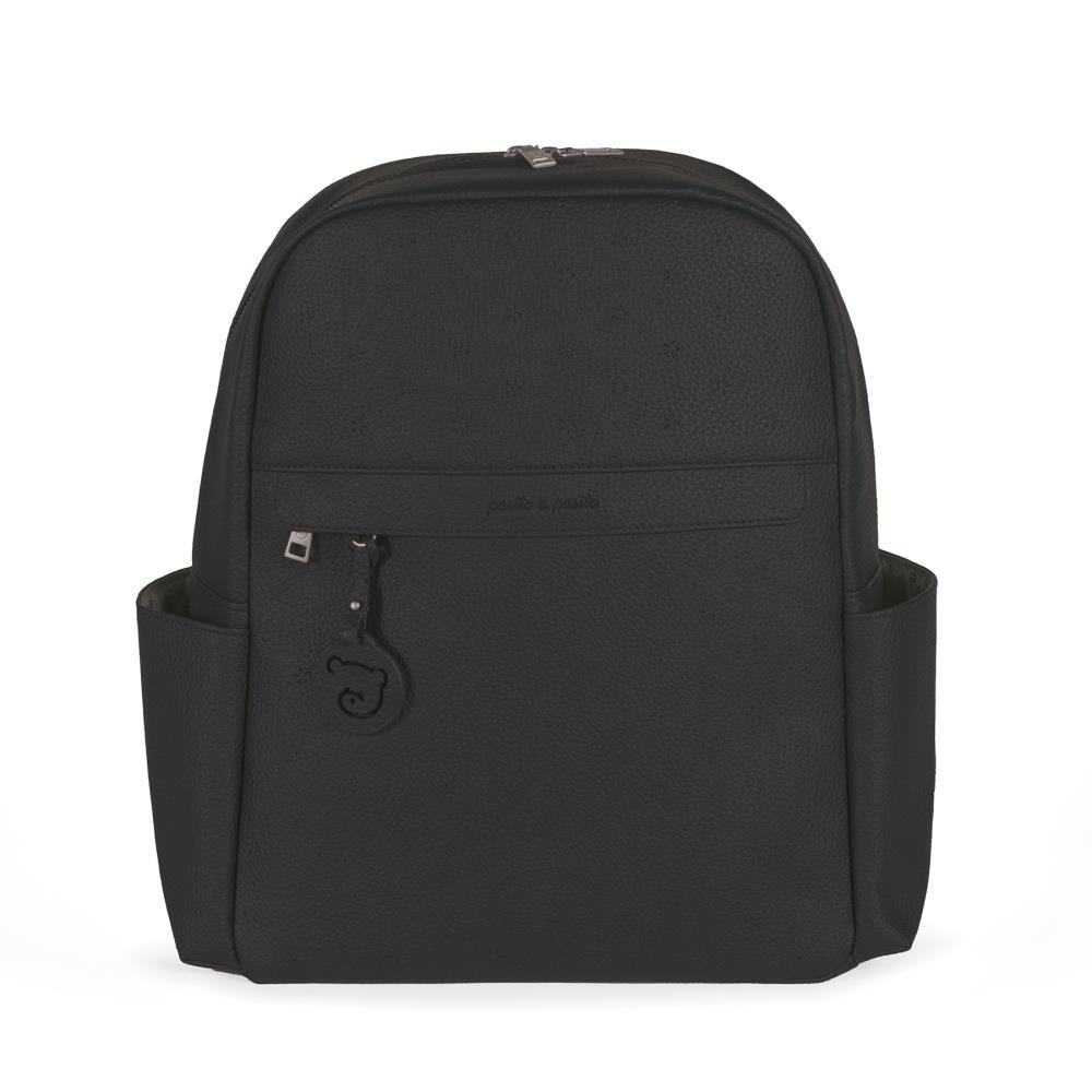 Mochila negra Pasito a Pasito London con bolsillos