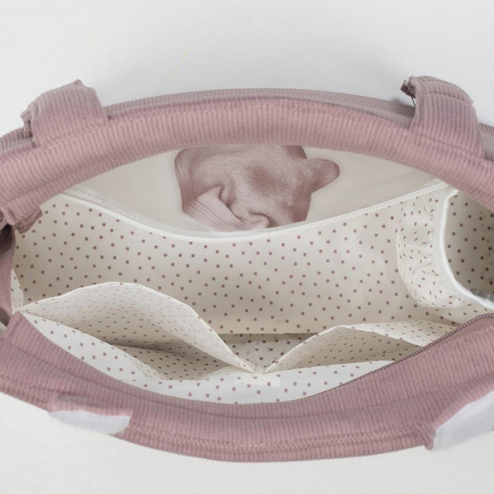 Saco com Muda Fraldas Walking Mum Gala Corduroy Cerise