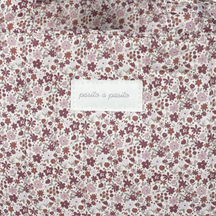 Saco com Muda Fraldas Pasito a Pasito Cherry Flowers