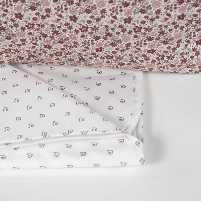 Saco com Muda Fraldas Pasito a Pasito Cherry Flowers