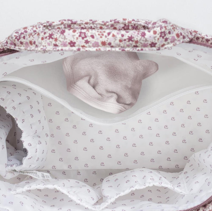 Saco com Muda Fraldas Pasito a Pasito Cherry Flowers