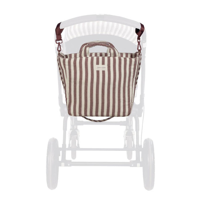 Saco com Muda Fraldas Pasito a Pasito Cherry Strips