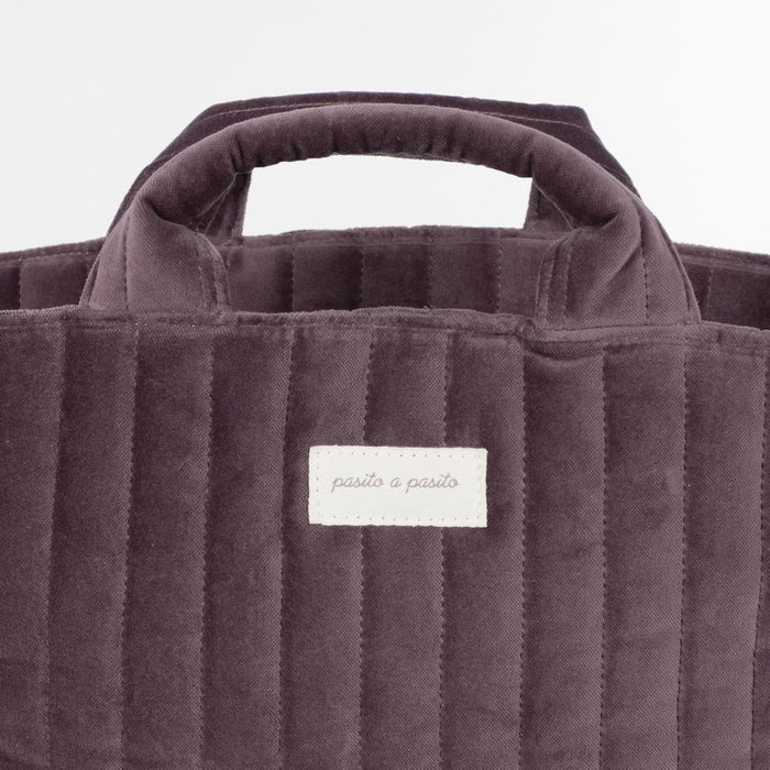 Saco com Muda Fraldas Pasito a Pasito Cherry Velvet