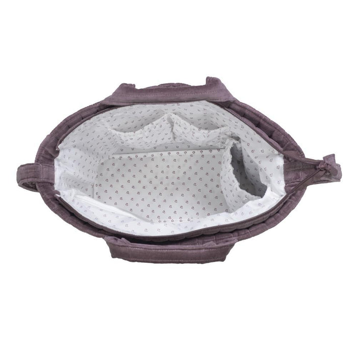 Saco com Muda Fraldas Pasito a Pasito Cherry Velvet