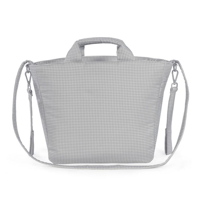 Saco com Muda Fraldas Pasito a Pasito Little Bloom Vichy Grey