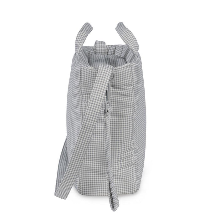 Saco com Muda Fraldas Pasito a Pasito Little Bloom Vichy Grey