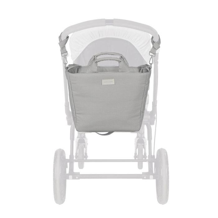 Saco com Muda Fraldas Pasito a Pasito Little Bloom Vichy Grey