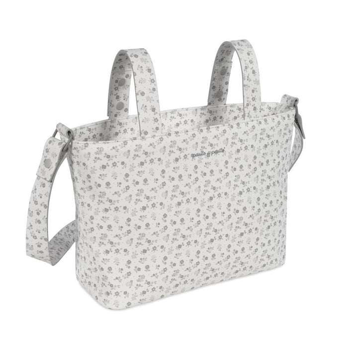 Mala Tiracolo Pasito a Pasito Little Bloom Flowers Grey