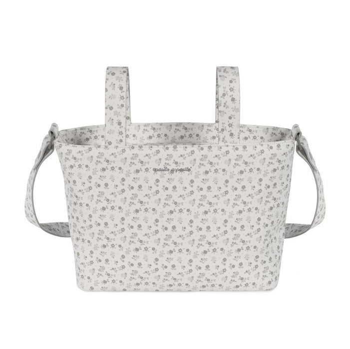 Mala Tiracolo Pasito a Pasito Little Bloom Flowers Grey