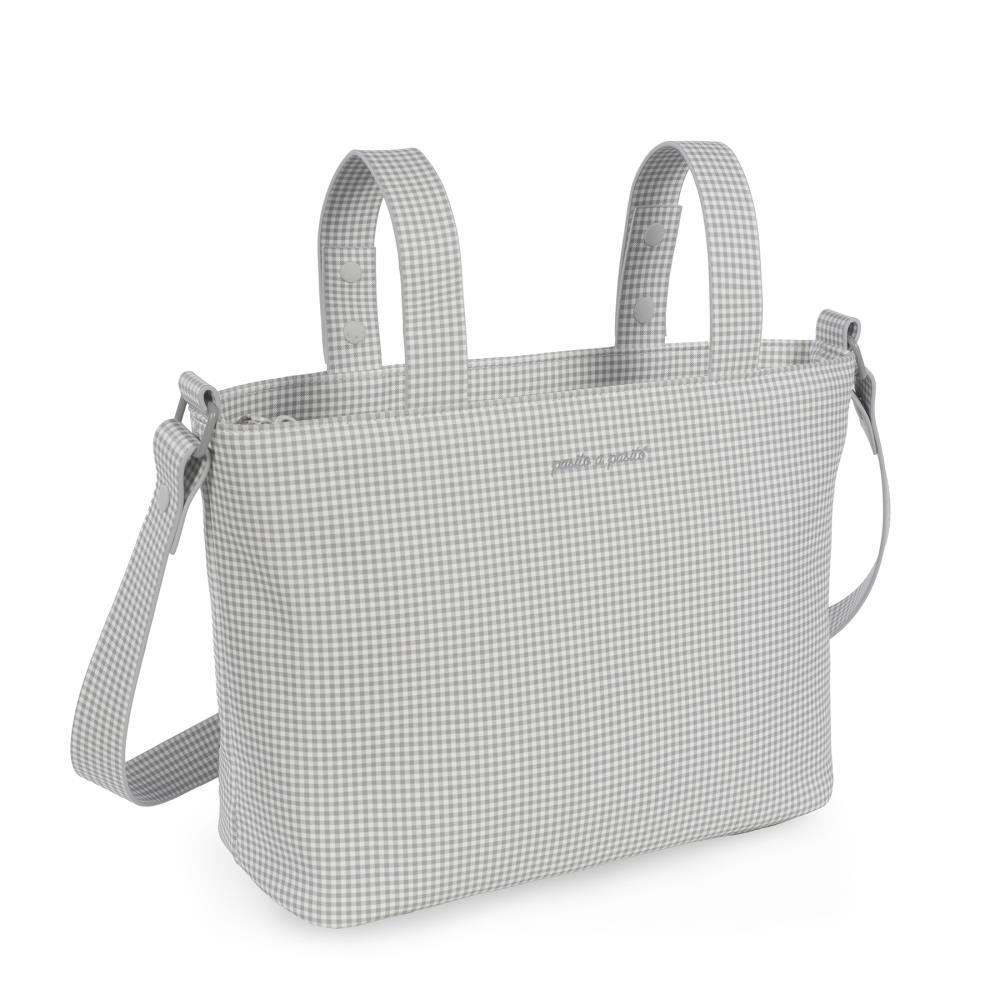 Mala Tiracolo Pasito a Pasito Little Bloom Vichy Grey