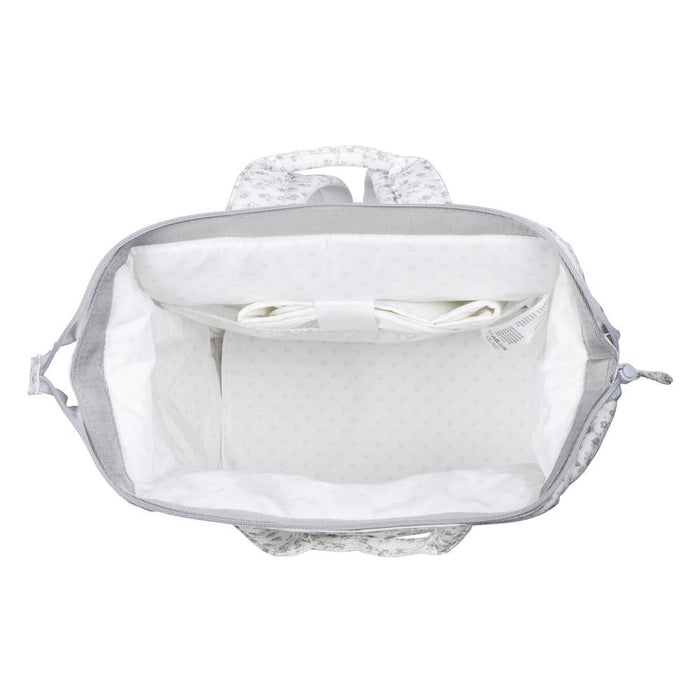 Mochila Pasito a Pasito Little Bloom Flowers Grey