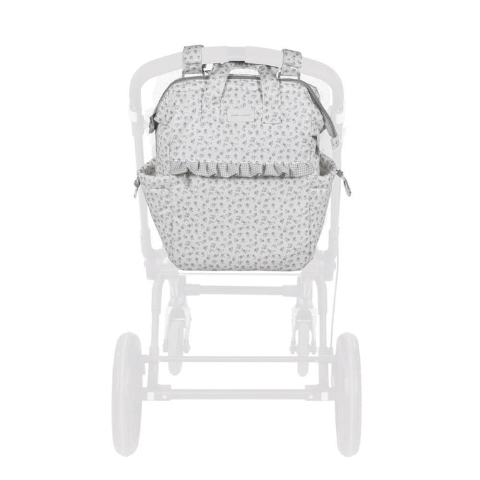 Mochila Pasito a Pasito Little Bloom Flowers Grey