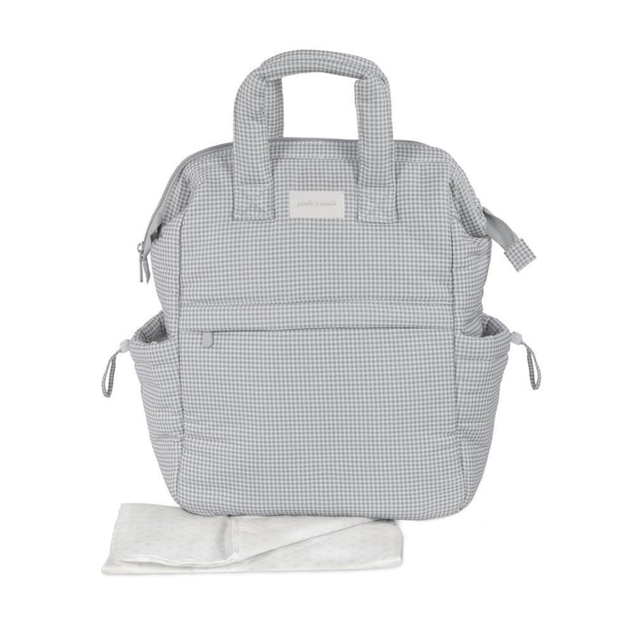 Mochila Pasito a Pasito Little Bloom Vichy Grey