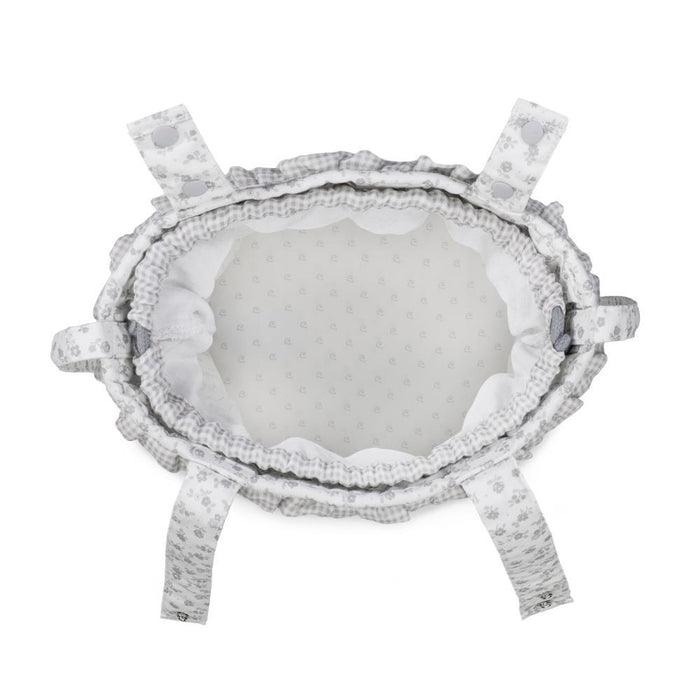 Mala Organizadora Bucket Pasito a Pasito Little Bloom Flowers Grey