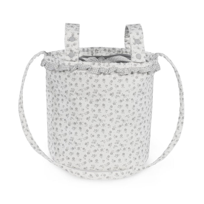 Mala Organizadora Bucket Pasito a Pasito Little Bloom Flowers Grey
