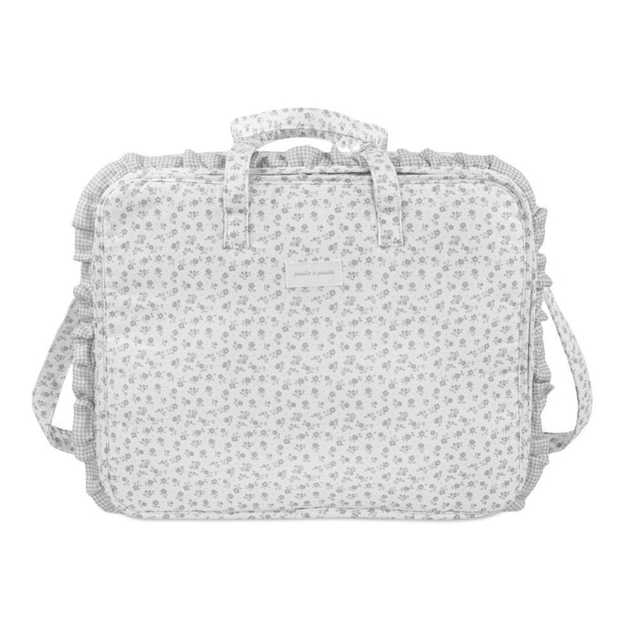 Mala de Maternidade Pasito a Pasito Little Bloom Flowers Grey