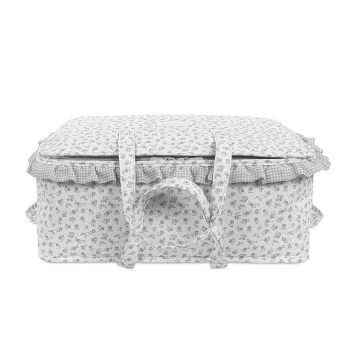 Mala de Maternidade Pasito a Pasito Little Bloom Flowers Grey