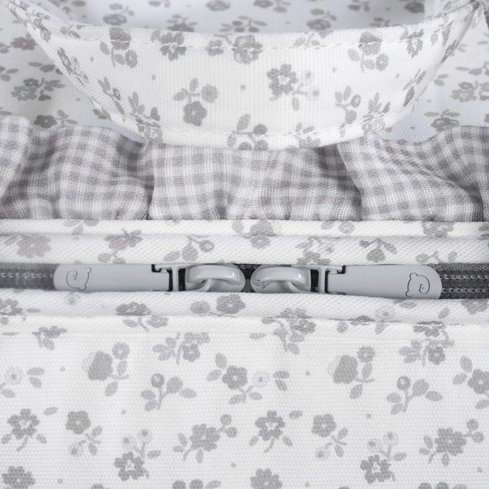 Mala de Maternidade Pasito a Pasito Little Bloom Flowers Grey