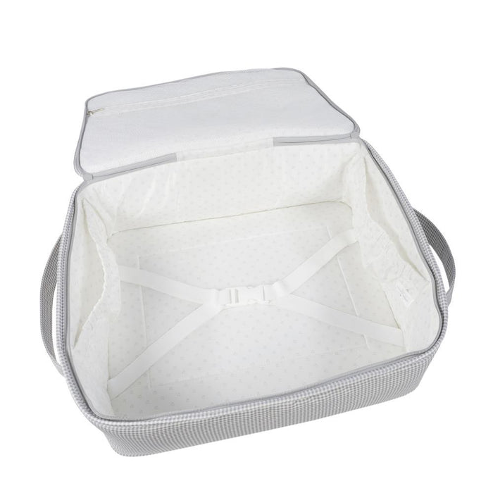Mala de Maternidade Pasito a Pasito Little Bloom Vichy Grey