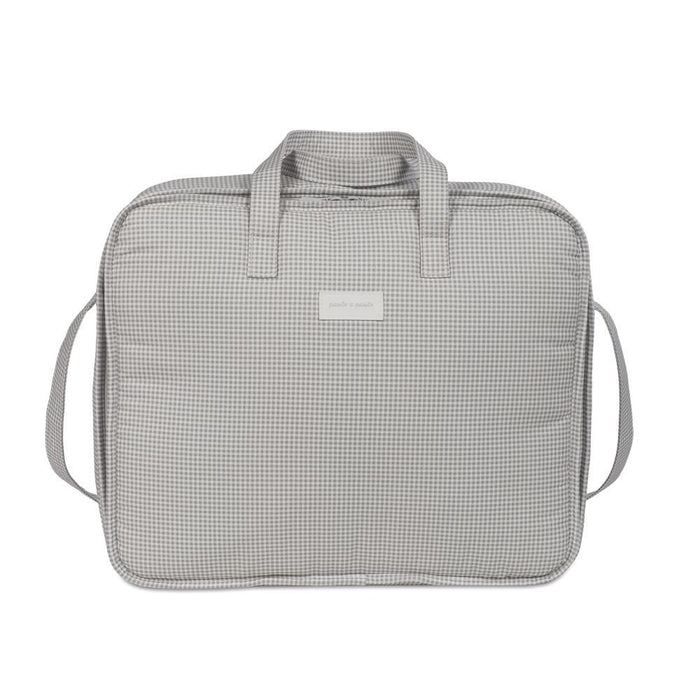 Mala de Maternidade Pasito a Pasito Little Bloom Vichy Grey