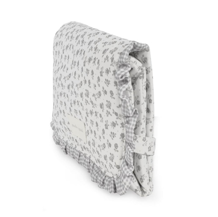 Muda Fraldas Pasito a Pasito Little Bloom Flowers Grey